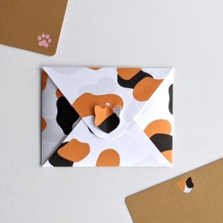 Cat Envelope and Cards Digital Template