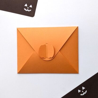 pumpkin envelope made form svg template